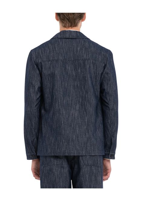 blue stretch cotton wool denim overshirt MANUEL RITZ | suits Jacket | 3932G2440 25361189